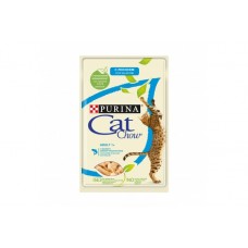 Консервы для кошек старше 1 года Purina Cat Chow Adult 1+, лосось и зеленый горошек в желе, пауч, 85г