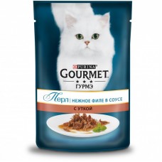 Консервы для кошек Purina Gourmet Perle, утка, пауч, 85 г Консервы для кошек Purina Gourmet Perle, утка, пауч, 85 г