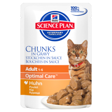 Hill’s Science Plan Optimal Care пауч для кошек от 1 до 6 лет (выберите вкус), 85 г Hill’s Science Plan Optimal Care пауч для кошек от 1 до 6 лет (выберите вкус), 85 г